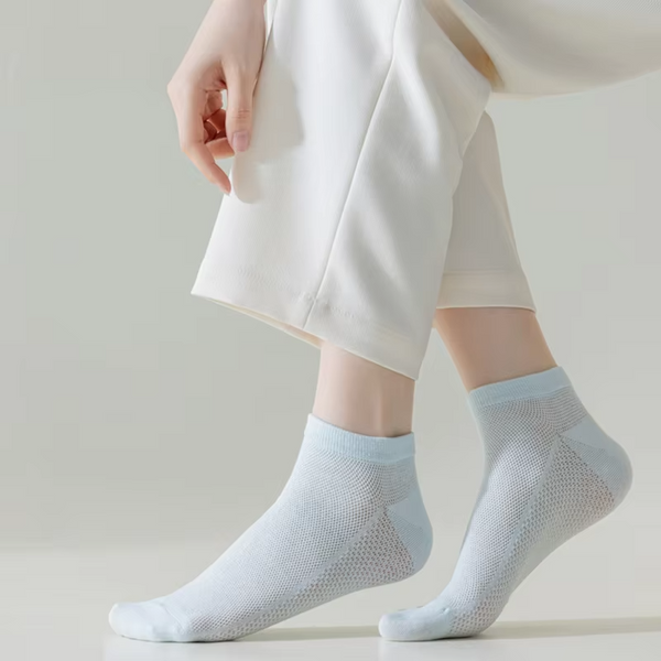 1 Pair Cool Woman Summer Socks Cotton Ankle Sock Short Thin Mesh Breathable Sock Short Low Colorful Girl Sock