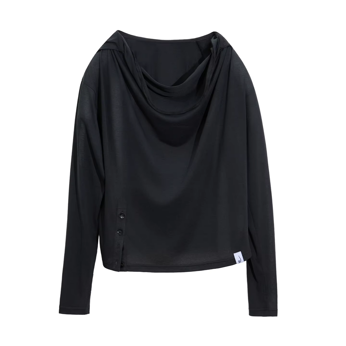 JIKOO Casual Stripe Design Hooded Long Sleeve Women's T-shirt Slimming Outfit Vintage Net Bar Style Breathable Thin Polyester.