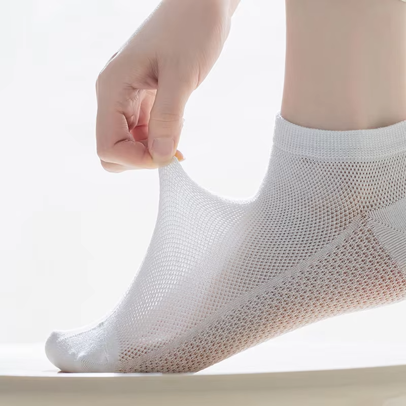 1 Pair Cool Woman Summer Socks Cotton Ankle Sock Short Thin Mesh Breathable Sock Short Low Colorful  Girl Sock